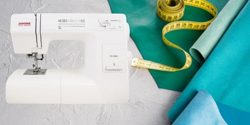 Janome HD3000 Heavy-Duty Sewing Machine with 18 Built-in Stitches